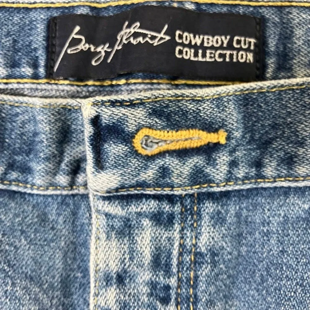 Wrangler George Strait Cowboy Cut Jeans Mens 35x31 Blue Straight Leg